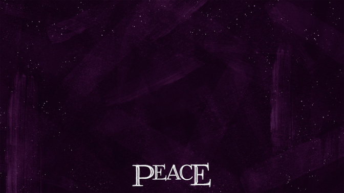 jeweled brush advent - peace