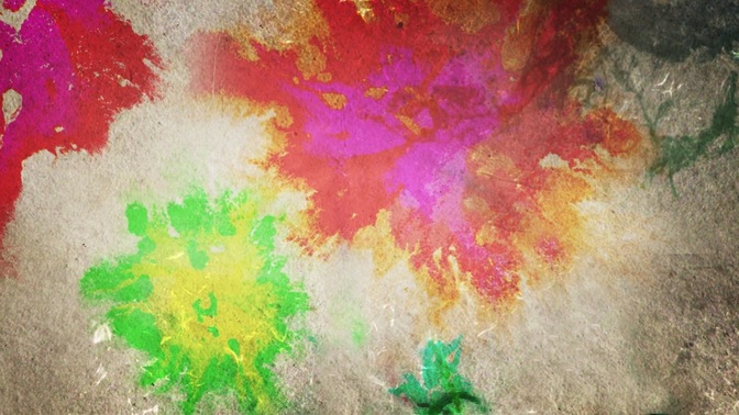 paint splatter paper red