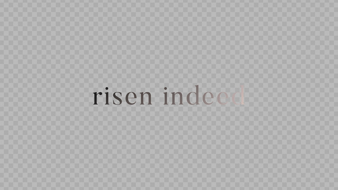 easter linen - risen indeed