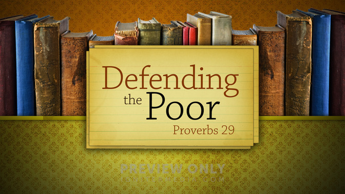 defending the poor