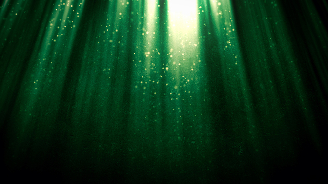 particles - green