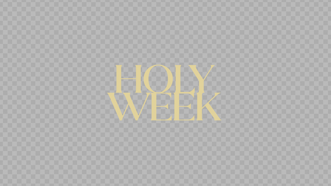easter colors - holy week