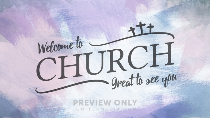 painted pastels - welcome to church