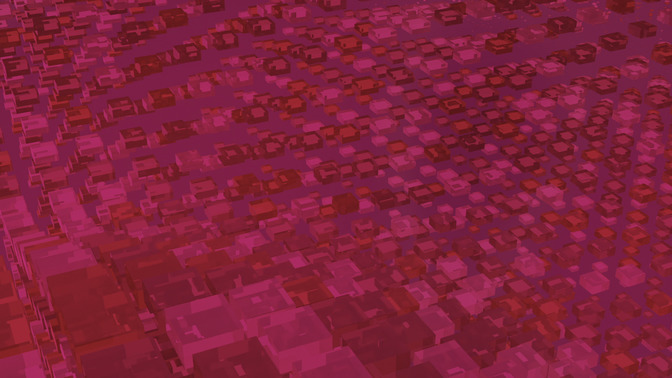 cube wave - 3 red