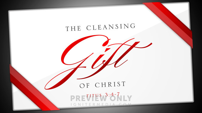 the cleansing gift of christ
