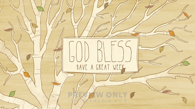 fall sketch - god bless