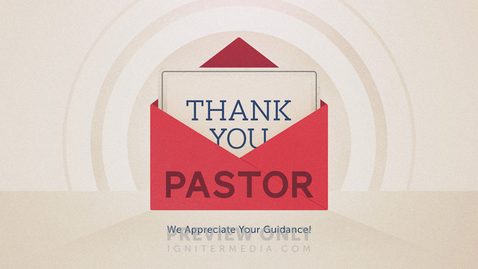 thank you pastor