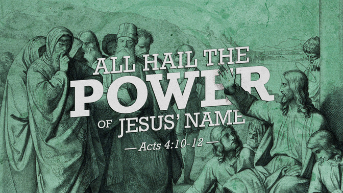 all hail the power of jesus name