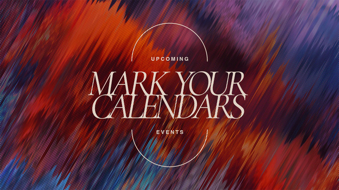 twilight cascade - mark your calendars