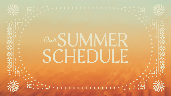 solar patterns - our summer schedule