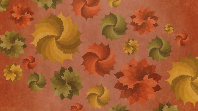 autumn leaves - red