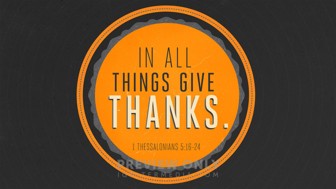 in all things give thanks
