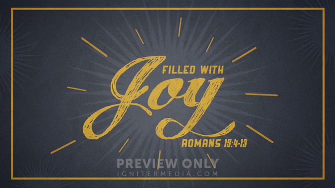 filled with joy