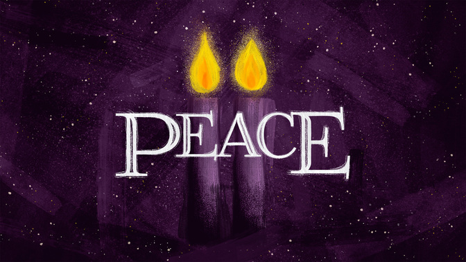 jeweled brush advent - peace