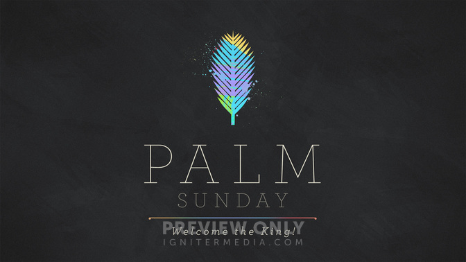 paint stroke - palm sunday