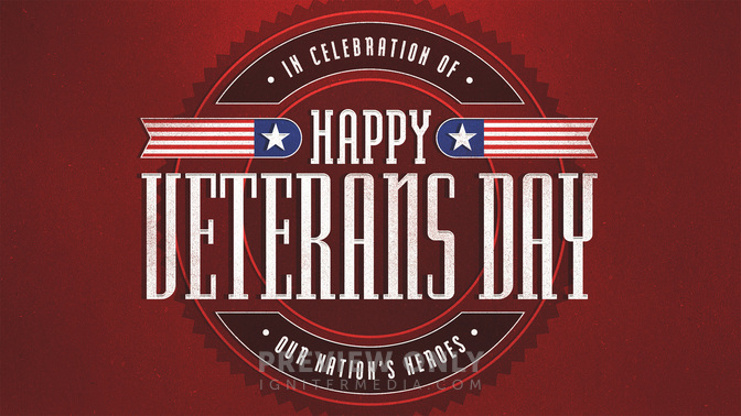 patriotic badge - happy veterans day