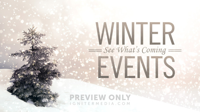 snowy tree - winter events