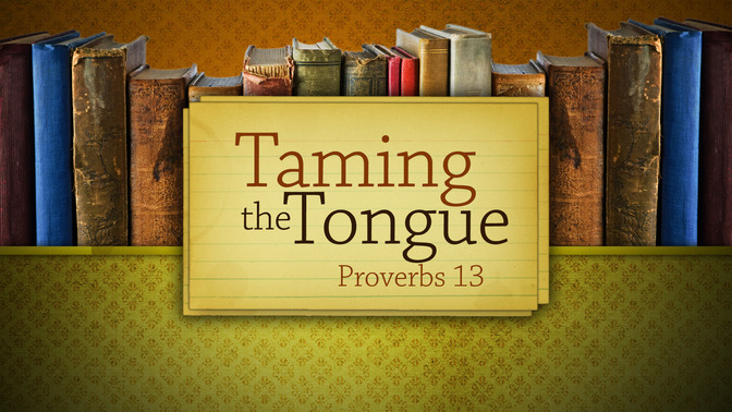 taming the tongue