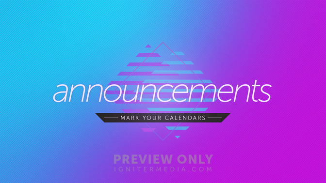 summer colors - announcements