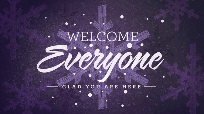 winter snowflake - welcome everyone