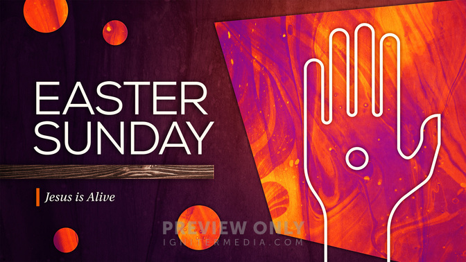 mixed textures - easter sunday