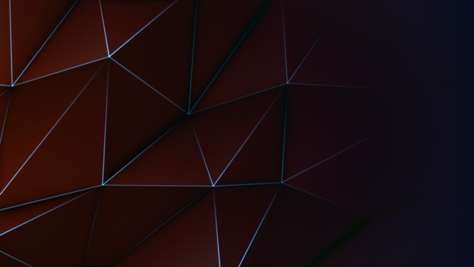 neon polys - red