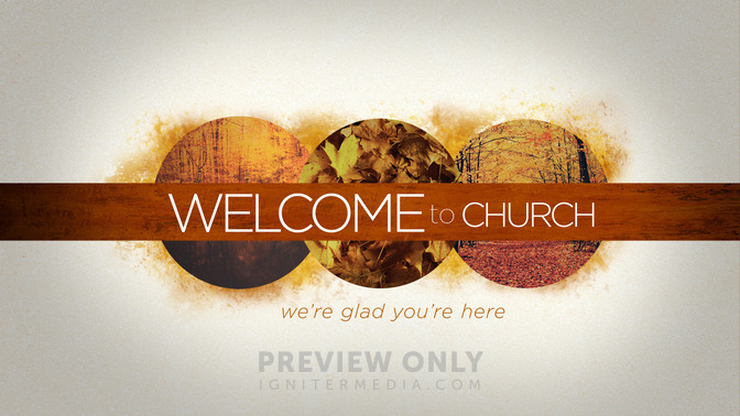 fall circles - welcome to church