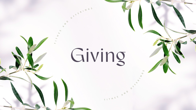 fruit of the spirit - giving