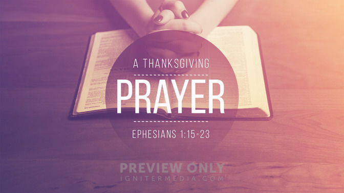A Thanksgiving Prayer