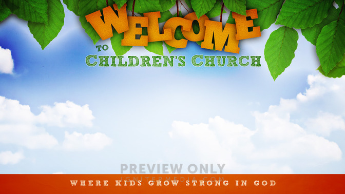 Welcome Kids Church Banner