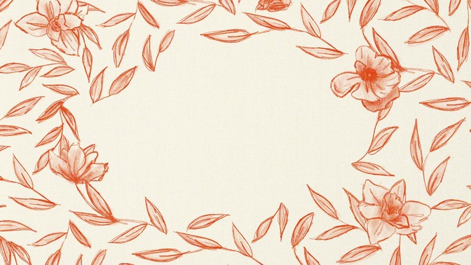 floral sketch - 1