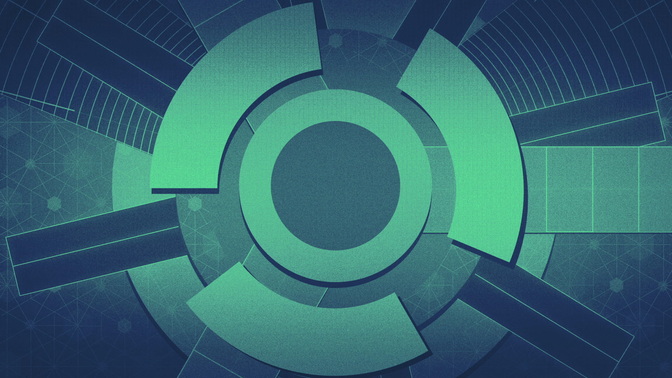 spinning circles - blue