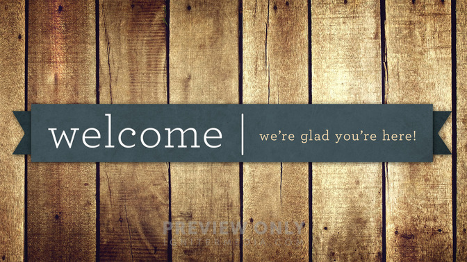 wooden pallet - welcome