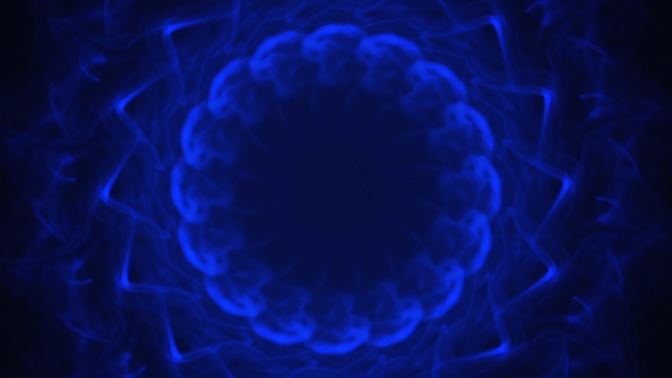 blue ink circle