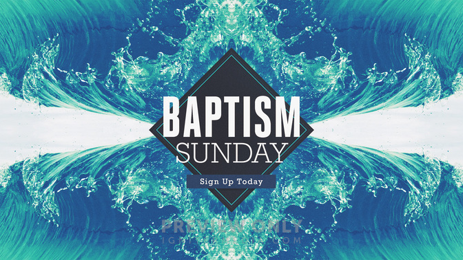 baptism sunday