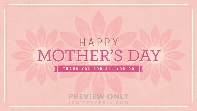 pink flowers - happy mothers day