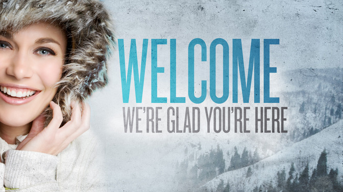 winter smile - welcome blue