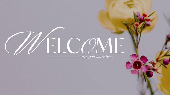 floral details - welcome