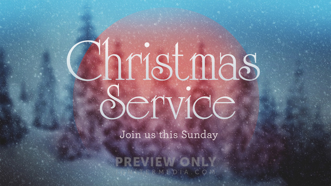 snowy blue - christmas service