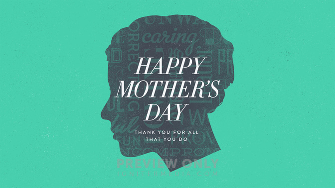 silhouettes - happy mothers day