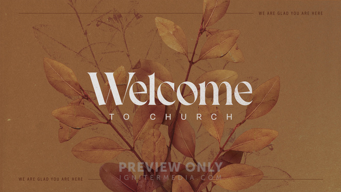 autumn nature - welcome to church