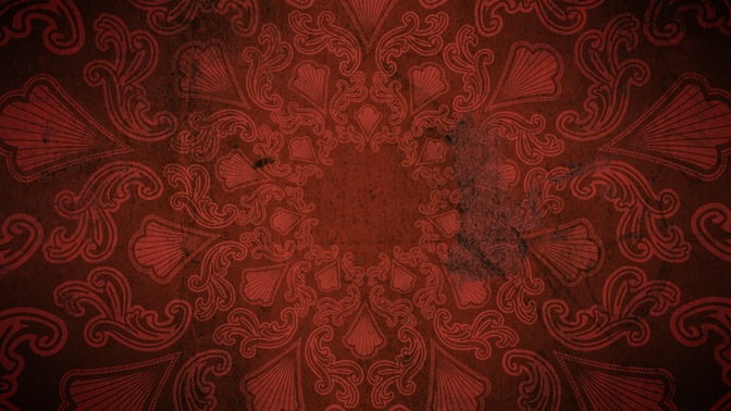 flourish pattern red