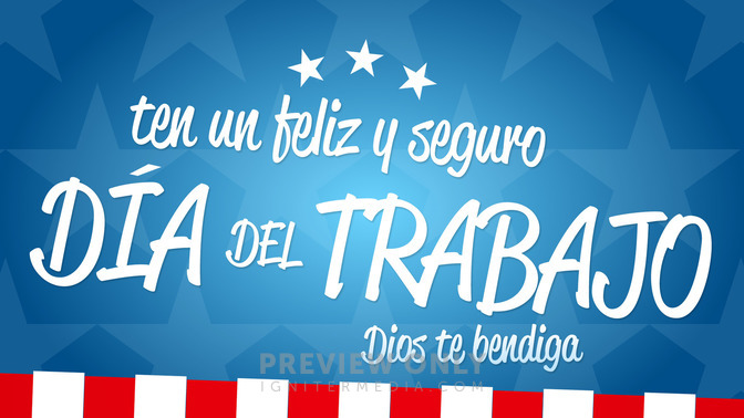 ten un feliz y seguro día del trabajo