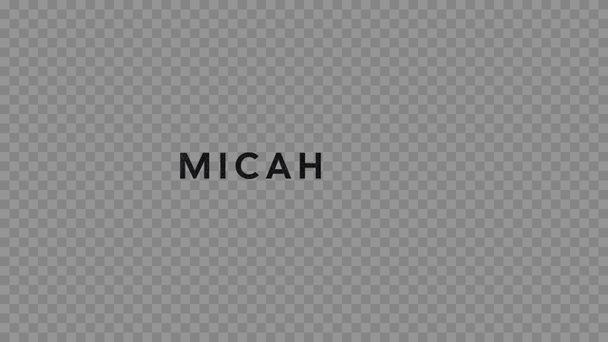 testament textures - micah