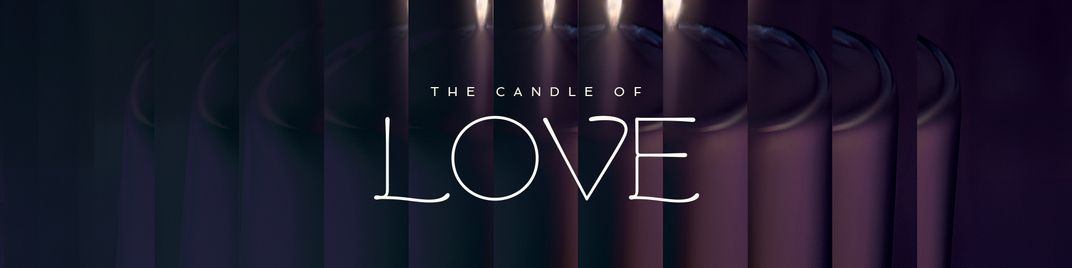 gradient glass - the candle of love