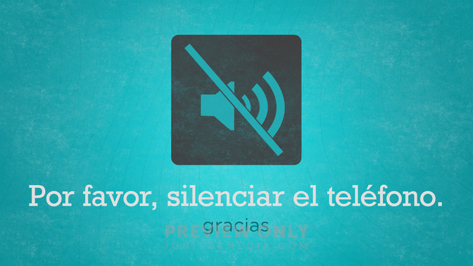por favor, silenciar el teláfono
