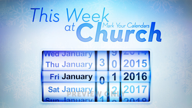 this week at church