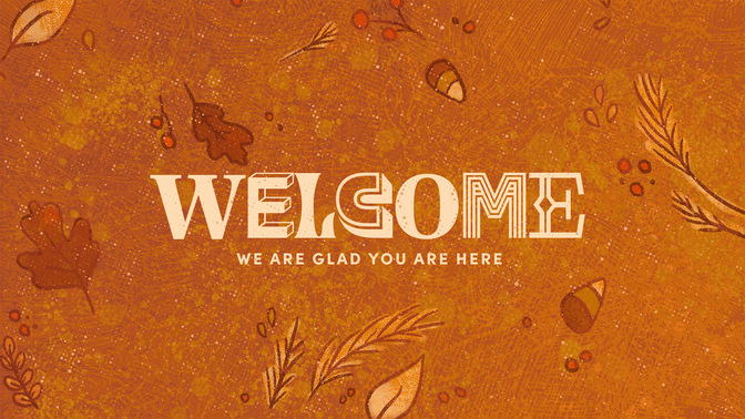 festive fall - welcome