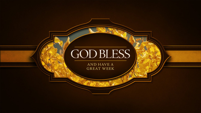 fall frame - god bless