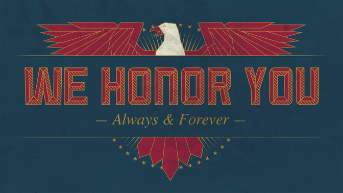 veteran eagle - we honor you